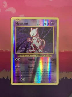 Pokemon Card Mewtwo Evolutions Reverse Holo Rare 51/108 Near Mint - Image 1