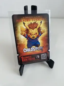 POKEMON PIKACHU COSPLAY * MINI MOVIE TICKET * Trading Card Child’s Play Chucky - Image 1