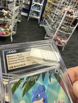 2025 DESTINED RIVALS ILLUSTRATION RARE-HOLO MISTY'S LAPRAS CGC 10 PERFECT - Image 4