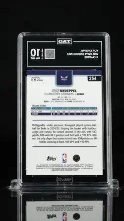2025-26 Topps Chrome Kon Knueppel X-Fractor (RC) TAG 10 SUPER HIGH SCORE 983 - Image 2
