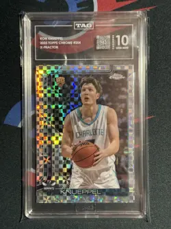 2025-26 Topps Chrome Kon Knueppel X-Fractor (RC) TAG 10 SUPER HIGH SCORE 983 - Image 3