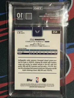 2025-26 Topps Chrome Kon Knueppel X-Fractor (RC) TAG 10 SUPER HIGH SCORE 983 - Image 4