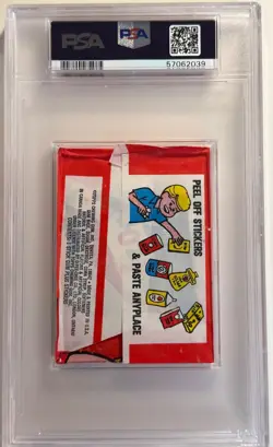1973 Topps Wacky Packages 1st Series unopened wax pack PSA 9 Mint - Image 3