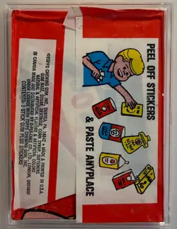 1973 Topps Wacky Packages 1st Series unopened wax pack PSA 9 Mint - Image 4