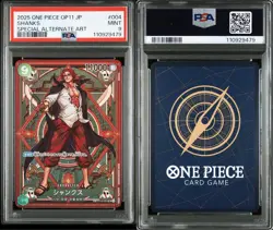 One Piece Card PSA9 Shanks ST06-004 OP11 SP SR 2025 Japanese - Image 3