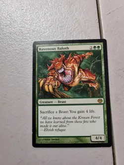 1x Mtg Singles Ravenous Baloth Duel Decks: Anthologies Rare LP Free Shipping - Image 1