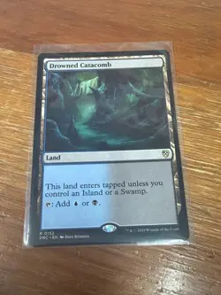MTG Magic Drowned Catacomb Commander: Aetherdrift NM 152 - Image 1