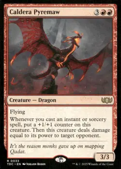 Caldera Pyremaw R Commander: Tarkir: Dragonstorm 33 NM - Image 1