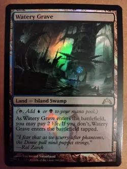 MTG Watery Grave Foil – Gatecrash – LP – Magic the Gathering Shock Land - Image 1