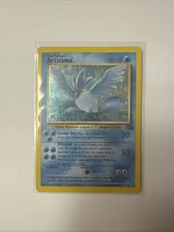 Pokemon Articuno Card 2/62 Fossil Unlimited Edition Holo, 1999, Played - Image 1