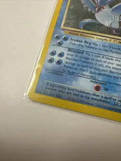 Pokemon Articuno Card 2/62 Fossil Unlimited Edition Holo, 1999, Played - Image 2