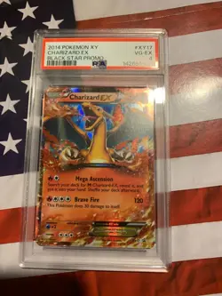 🔥 PSA 2014 Pokemon XY, CHARIZARD EX, BLACK STAR PROMO #XY17, Foil FULL ART - Image 1