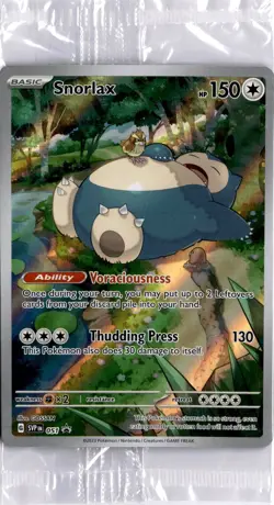 Pokemon Snorlax 051 Sv: Scarlet & Violet Promo Cards Holo 151 (Sealed) - Image 1