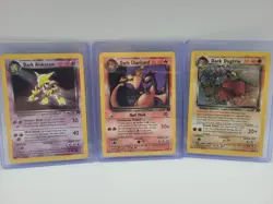 Pokemon Cards Bundle WOTC Team Rocket Dark Charizard Non & Holo Rare Vintage Y2k - Image 2