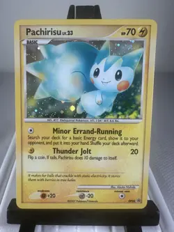 Pokemon TCG Pachirisu DP04 Diamond & Pearl Black Star Promo Holo LP - Image 1