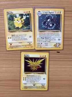 pokemon cards Lot Of 6 Cards. Jungle/ Gym Heroes. Played Condition - Image 3