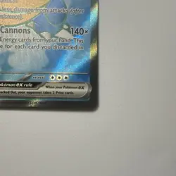 Pokemon TCG Blastoise EX Ultra Rare Full Art Holo 184/165 SV151 Stage 2 330 HP - Image 4