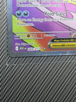 Pokemon TCG Holo Ultra Rare Full Art Mega Gengar EX Ascended Heros NM/MT - Image 5