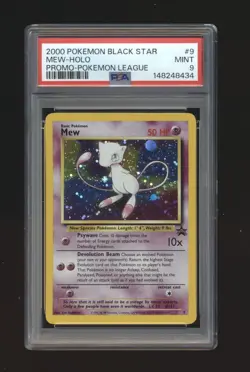 Mew 9 - Holo WotC Black Star Promo - PSA 9 Pokemon - Image 1