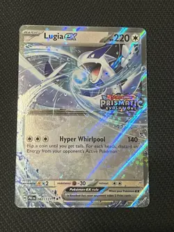 Pokemon TCG Prismatic Evolutions 082/131 Lugia Ex Prismatic Stamp Promo - NM - Image 1