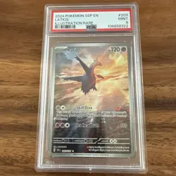 2024 POKEMON SV SURGING SPARKS #203/191 LATIOS ILLUSTRATION RARE PSA 9 - Image 1
