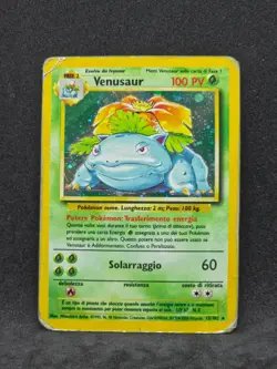 Pokemon Italian Venusaur Base Set 15/102 (HP) - Image 1