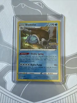 Pokemon TCG Blastoise 17/78 Pokemon GO Holo Rare Near Mint/Mint - Image 1