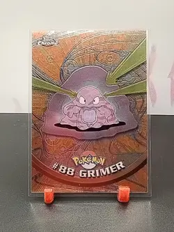 2000 Pokemon Game Topps Chrome Grimer TV Rare Base Series 2 #88 - Image 1
