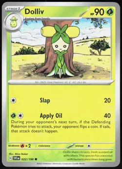 Scarlet & Violet Dolliv 022/198 Common Pokemon NM/M - Image 1