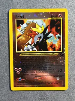 Pokemon Entei 34/53 Wotc Promo Reverse Holo With Swirl🚨 🍥 - Image 1