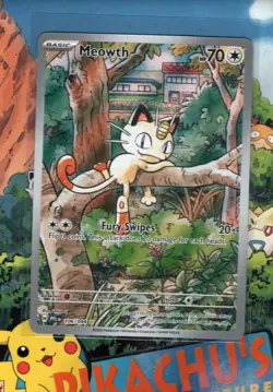 Pokemon TCG ME02: Phantasmal Flames Meowth 106/094 Illustration Rare NM/M - Image 1