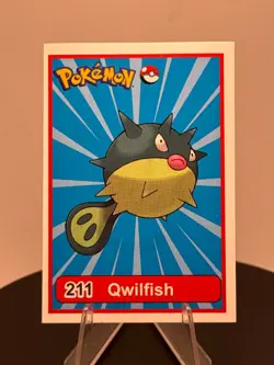 Pokemon Qwilfish Set of 5 - Qwilfish #211 Peru/NON-TCG Sticker Set - Image 2