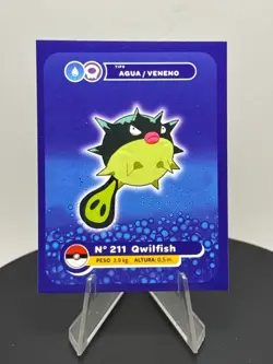 Pokemon Qwilfish Set of 5 - Qwilfish #211 Peru/NON-TCG Sticker Set - Image 4