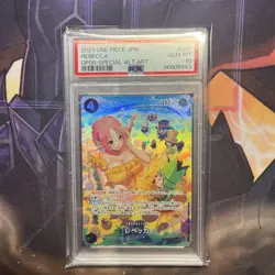 One Piece Card PSA10 Rebecca OP06-091 Full Art SR 2023 Japanese - Image 1