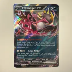 Pokemon TCG Fezandipiti EX 38/064 Double Rare Shrouded Fable - Image 1