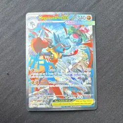 Pokemon Mega Lucario EX Full Art Holo Rare Me01 Mega Evolution 179/132 340 HP - Image 1