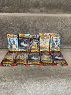 Pokemon Surging Sparks Booster Pack New Sealed X10 Bundle - Image 1