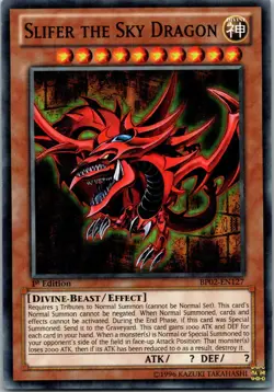 Yugioh Slifer the Sky Dragon (Mosaic Rare) BP02-EN127 1st Edition Mosaic Rare NM - Image 1