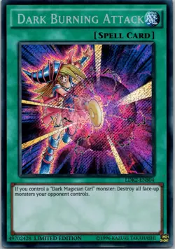Yugioh Dark Burning Attack LDK2-ENS04 Limited Edition Secret Rare NM - Image 1