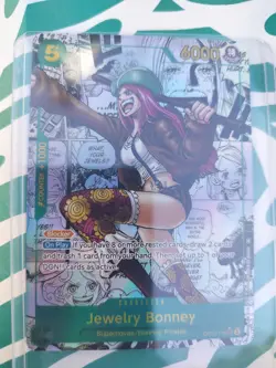 Jewelry Bonney OP12-118 Manga Alternate Art – One Piece Card Game Ultra Rare - Image 2