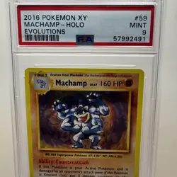 2016 Pokemon XY: Evolutions - #59/108 Machamp Holo - PSA 9 Card MINT - Image 2