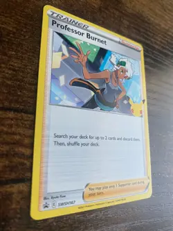 Professor Burnet SWSH167 Card Promo - Pokemon Celebrations 25th Anniversary NM - Image 2