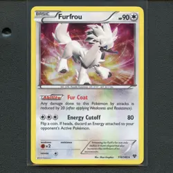 Pokemon TCG Furfrou 114/116 XY Base Set Cosmos Holo Rare Card EN-MP 2014 - Image 1