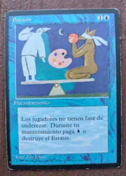 MTG Stasis 4th Spanish FBB 4BB Estasis MP HTF - Image 1