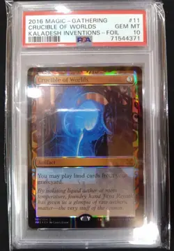 PSA10 MTG CRUCIBLE OF WORLDS KALADESH INVENTIONS GEM MINT Partial gloss - Image 1