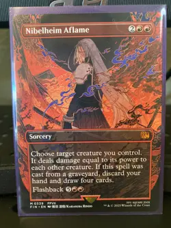MTG Nibelheim Aflame - Final Fantasy - NM Reg. rare Borderless 0339 - Image 1