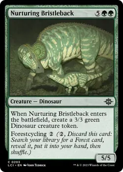 Nurturing Bristleback 203 LCI Dinosaur Forestcycling Tedrick MTG Common - Image 1