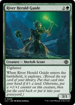 River Herald 209 Guide LCI MTG Green Merfolk Scout Vigilance Explores 2023 - Image 1