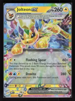Jolteon ex - Holo Double Rare Pokemon SV: Prismatic Evolutions 030/131 NM - Image 1