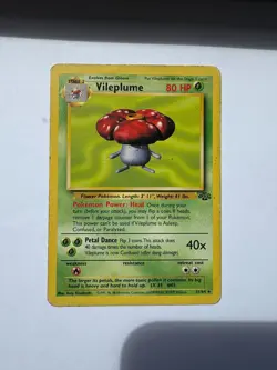 Pokemon TCG Vileplume Jungle Card 31/64 Unlimited Rare Non-Holo - MP - Image 1